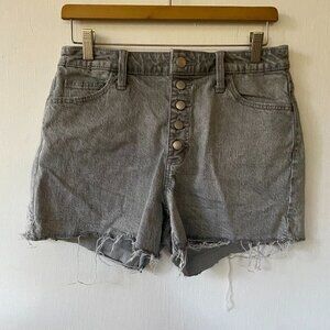 Universal Thread Vintage Midi Jean Shorts Womens Size 8 Denim Shorts Button Fly